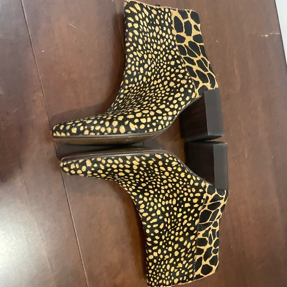 guc madewell fiona Giraffe Print spot mix calf hair toffee multi Boots 7 - Picture 8 of 14